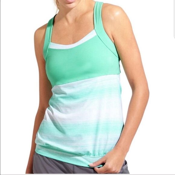 Athleta Stride Crunch & Punch Tank Top Mint Green S - Picture 1 of 6